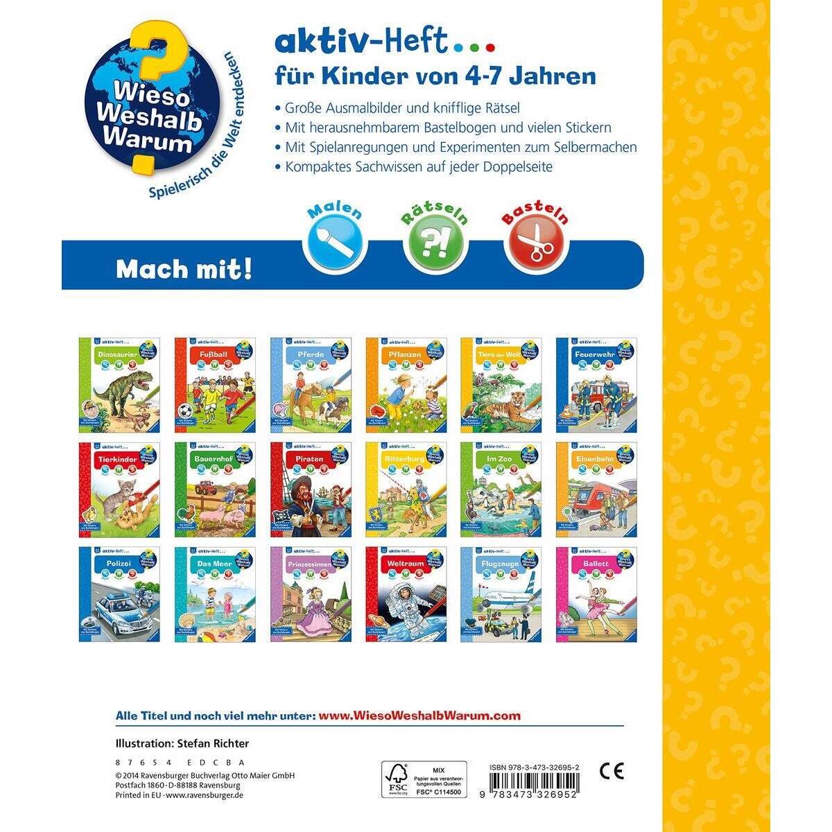 Ravensburger Wieso? Weshalb? Warum? aktiv-Heft - Tiere der Welt