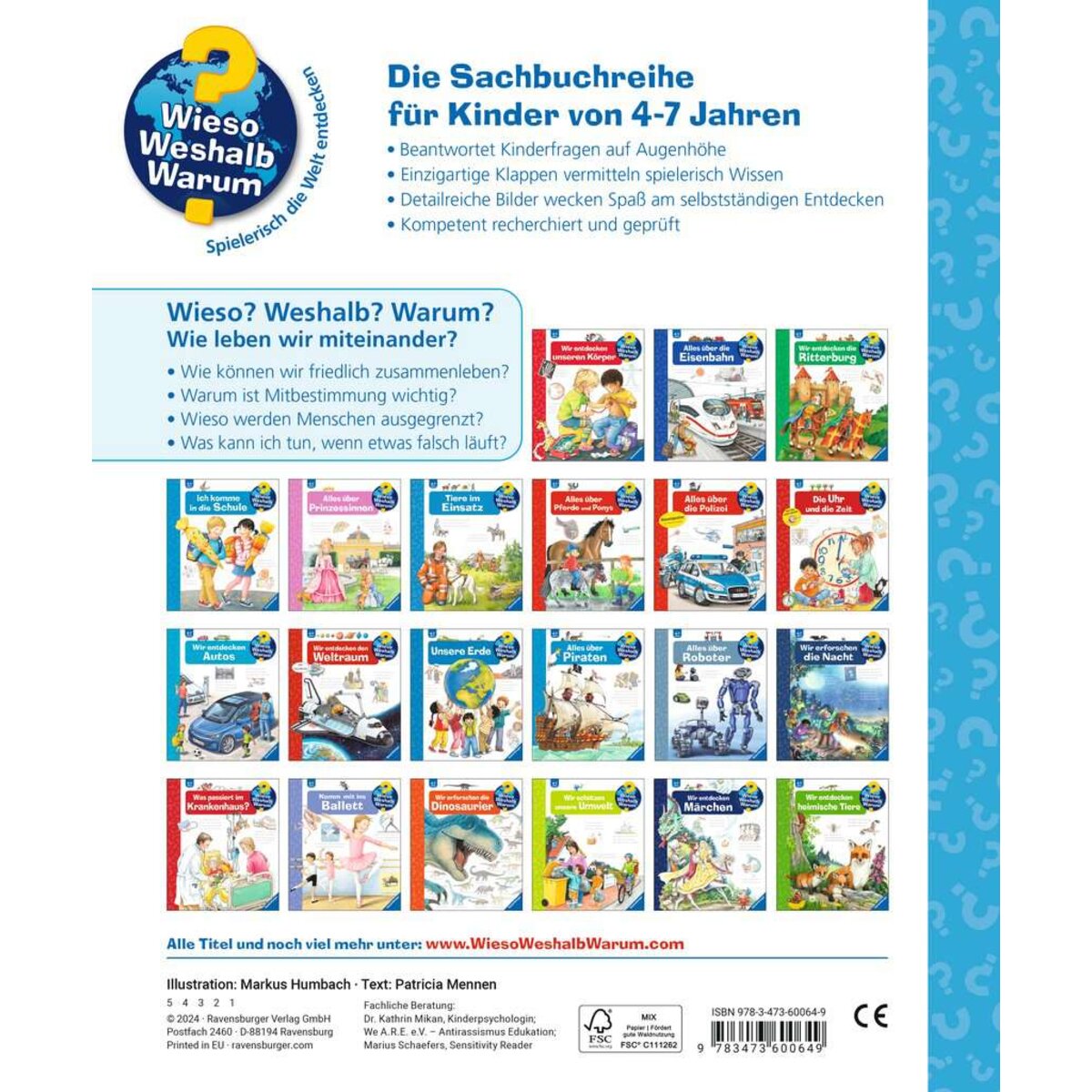 Ravensburger Wieso? Weshalb? Warum?, Band 44: Wie leben wir miteinander?
