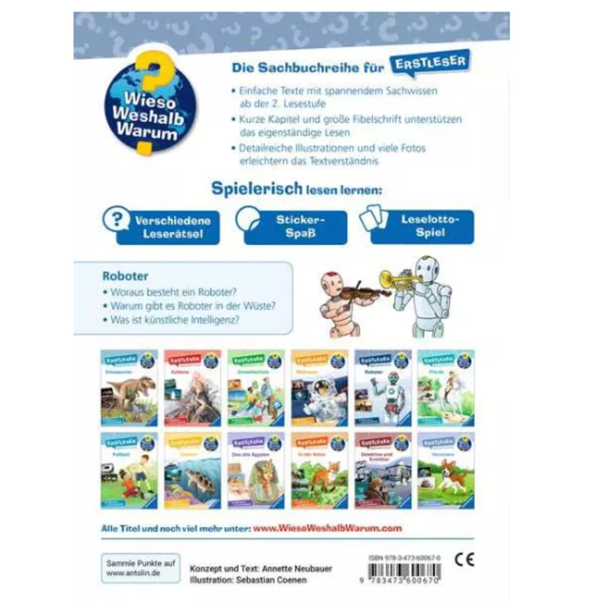 Ravensburger Wieso? Weshalb? Warum? Erstleser, Band 14: Roboter