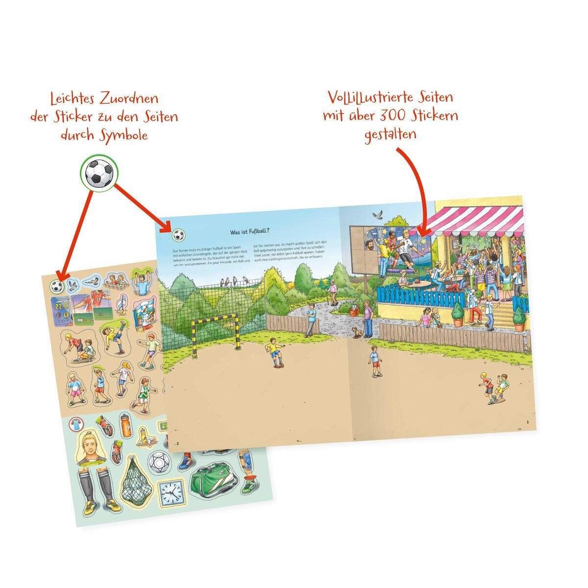 Ravensburger Wieso? Weshalb? Warum? Stickerheft - Fußball