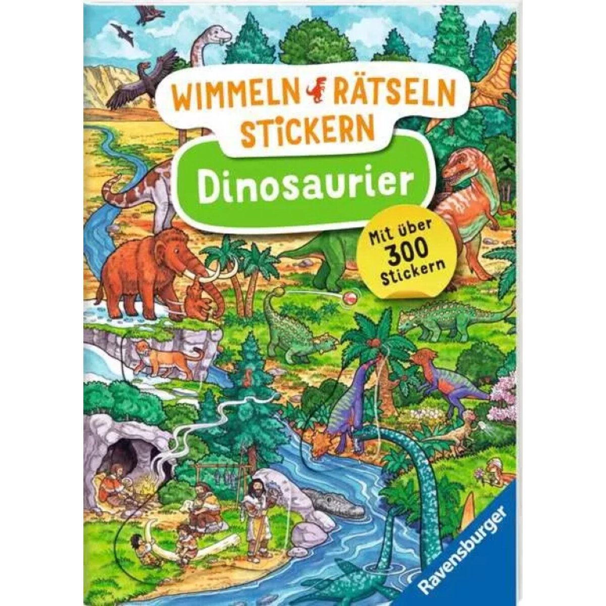 Ravensburger Wimmeln, Rätsel, Stickern: Dinosaurier