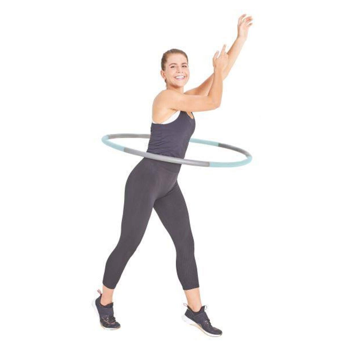 Schildkröt Fitness-Hoop, 100cm Durchmesser, Skyblue-Anthrazit