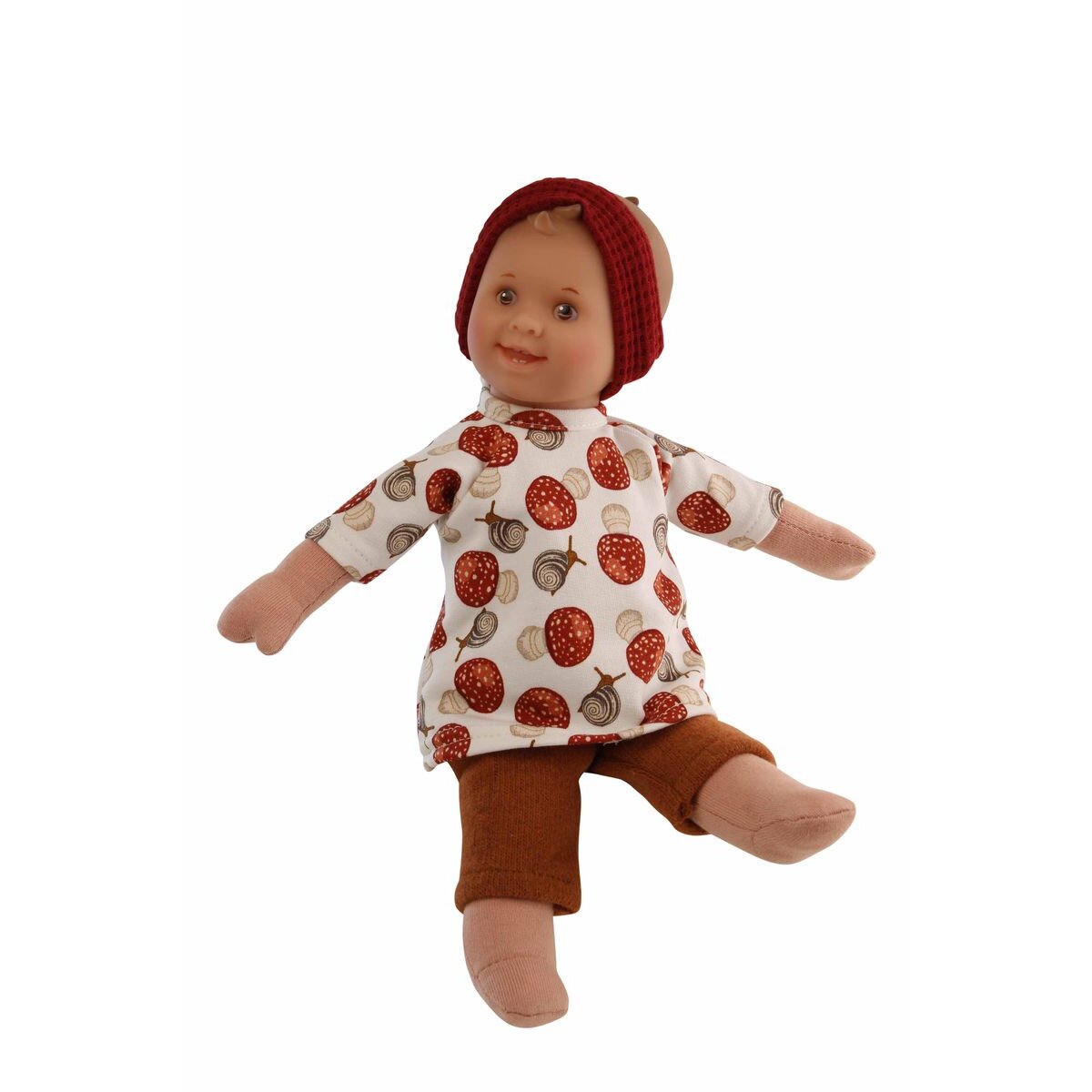 Schildkröt Puppe Löckchen 30 cm Malhaar, braune Malaugen, Kleidung Schneckchen