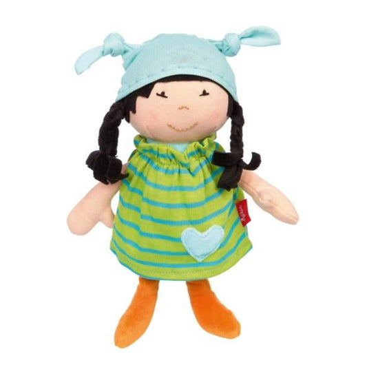 Sigikid Stoffpuppe Brenda Bilipup, grün gestreift