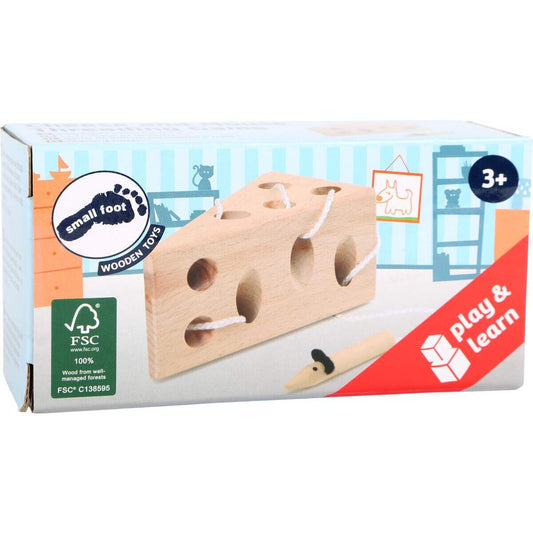 small foot Fädelspiel Käse und Maus
