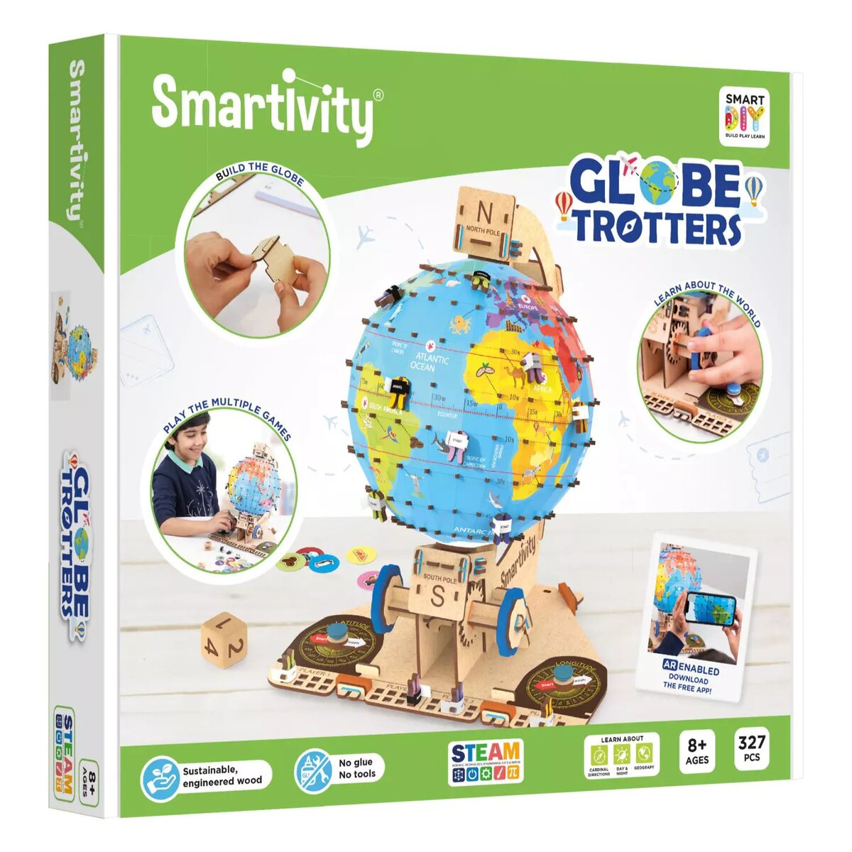Smart Games Smartivity GlobeTrotters 3D-Globus-Bauset