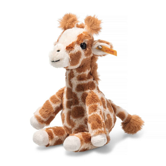 Steiff Gina Giraffe hellbraun gefeckt sitzend, 23 cm