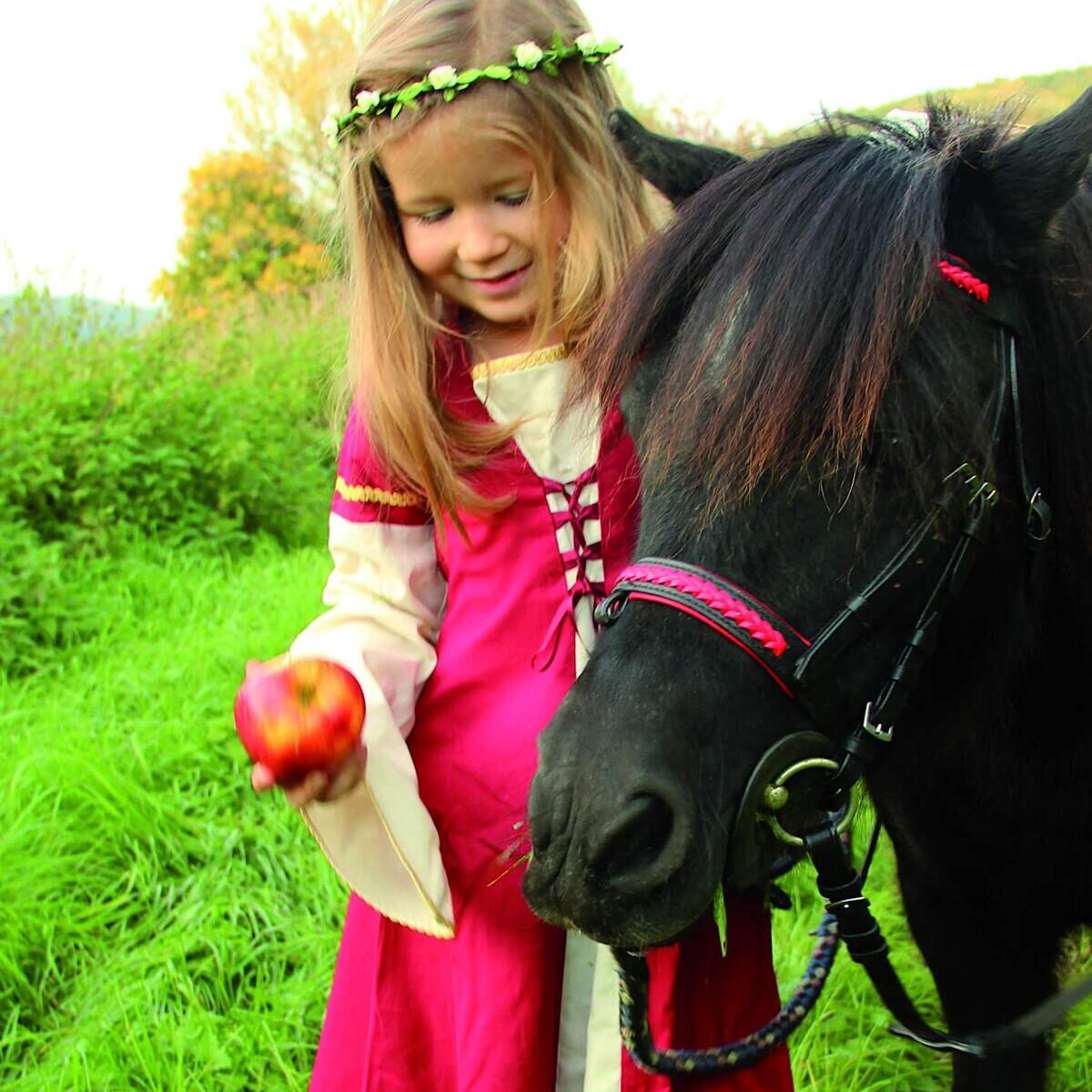 VAH Spielzeugmanufaktur Burgfräuleinkleid Little Marian, Größe 4-6 Jahre, Länge 84 cm