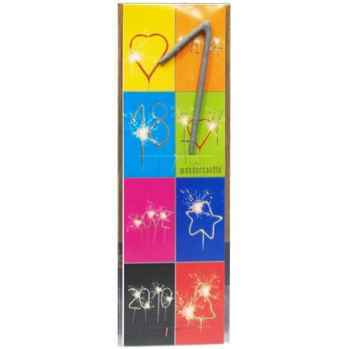 wondercandle Wunderkerze Zahl 1