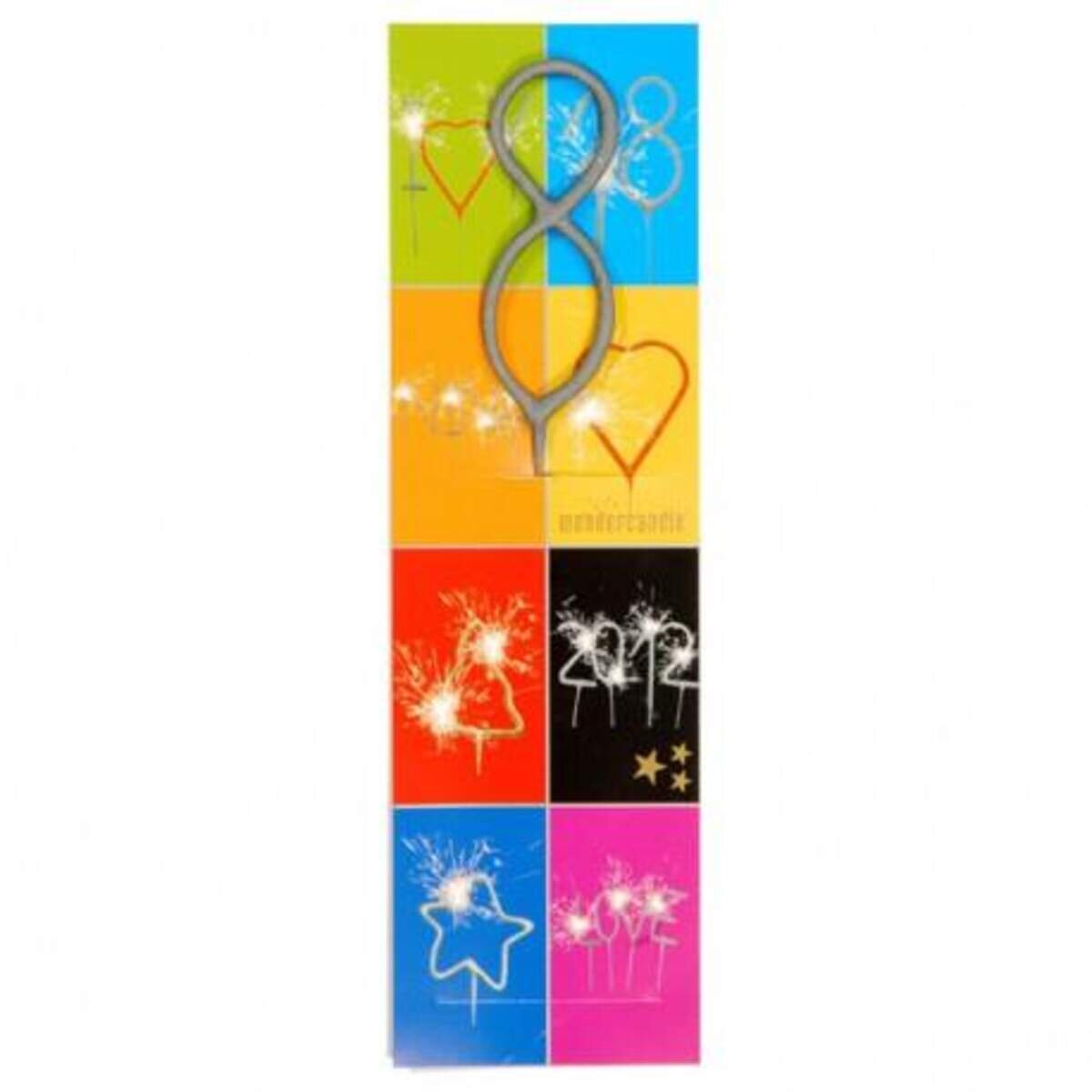 wondercandle Wunderkerze Zahl 8